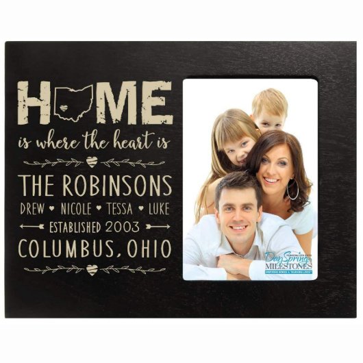 Home Is Where the Heart High Quality Picture Frame (Front)