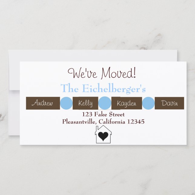 Home is where the heart is announcement (Front)