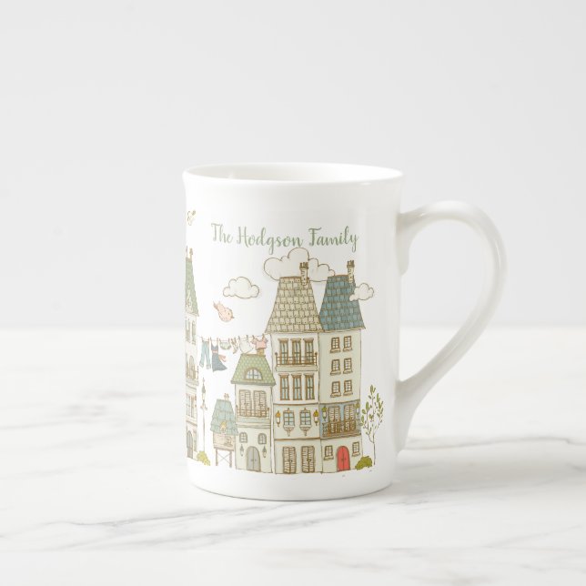 Home Is Where The Heart Is Bone China Mug (Right)