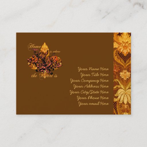Customizable Home is Where the Heart Is Business Cards