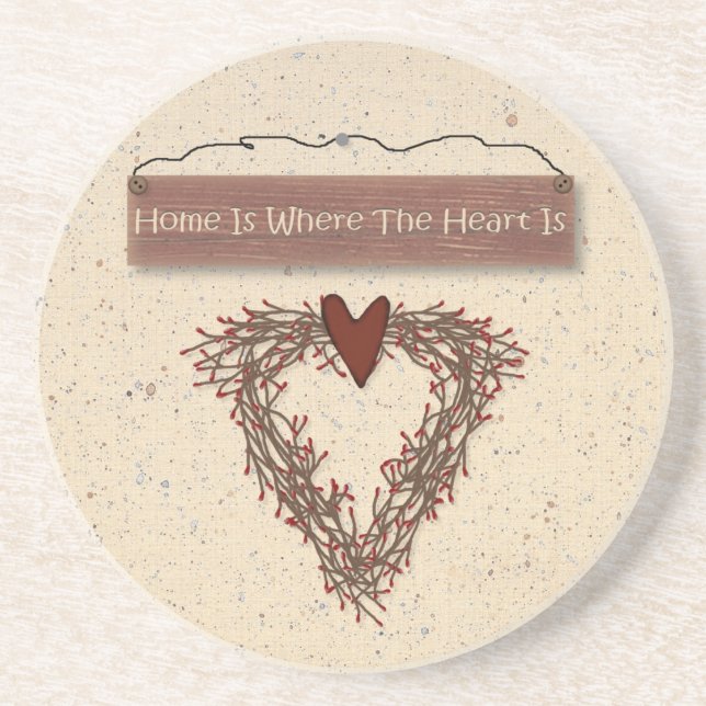 Home Is Where The Heart Is Coaster (Front)