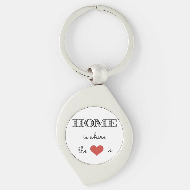 Home Is Where The Heart Is Keychain (Front)