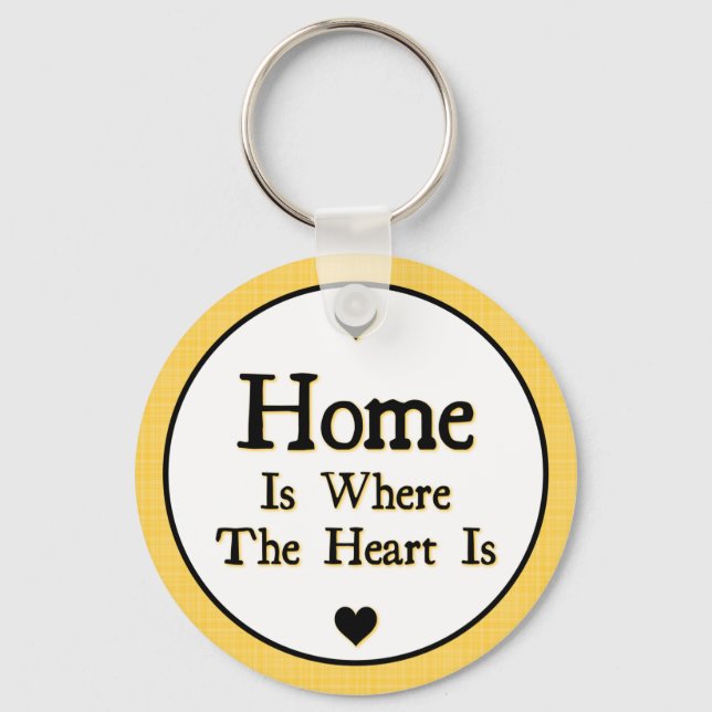 Home is Where the Heart is Keychain (Front)
