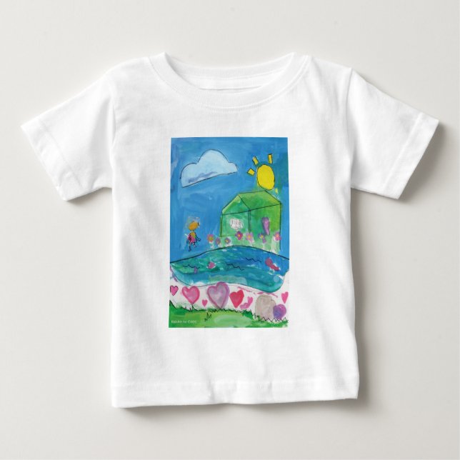 Home is Where the Heart Is - KidsArt for CHOC Baby T-Shirt (Front)