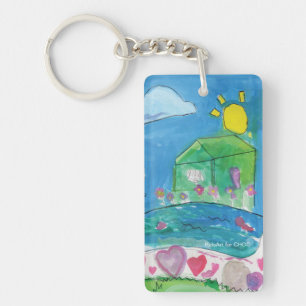 Home is Where the Heart Is - KidsArt for CHOC Keychain