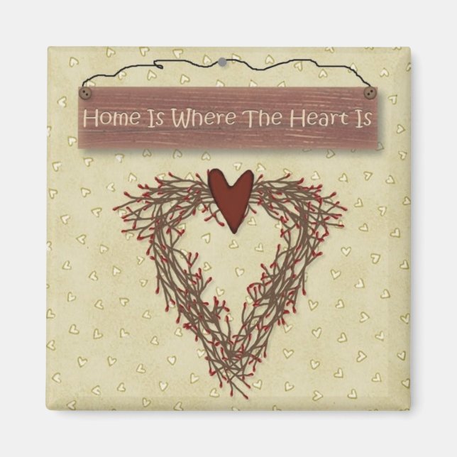 Home Is Where The Heart Is Magnet (Front)