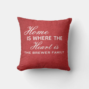 Home Is Where The Heart Is Personalized Pillow