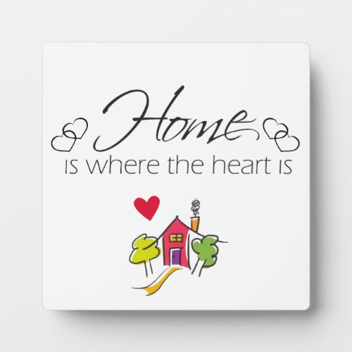 Home Is Where The Heart Is Plaque