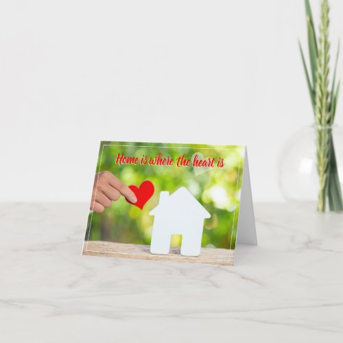 Home is Where the Heart Is Real Estate Holiday Card