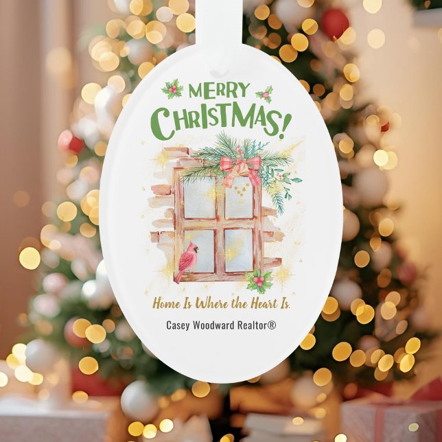 Home Is Where the Heart Is | Real Estate Thank You Ornament (Creator Uploaded)