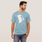 Home is where the heart is - Rhode Island T-Shirt (Front Full)