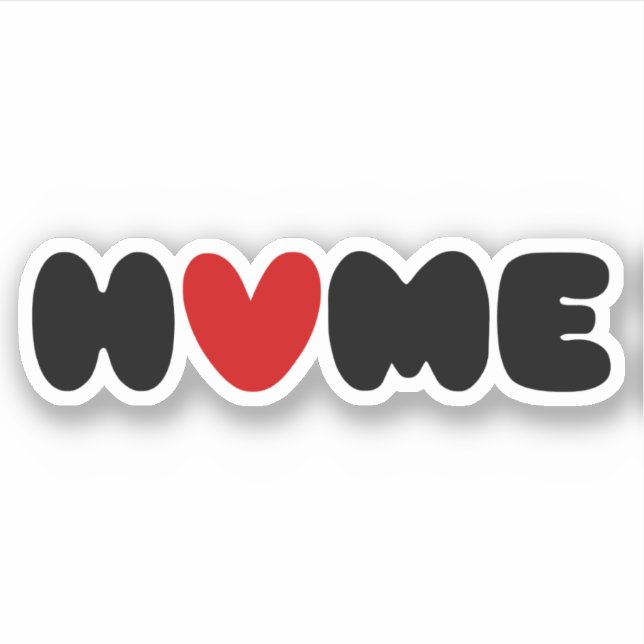 Home Is Where The Heart Is Sticker (Front)