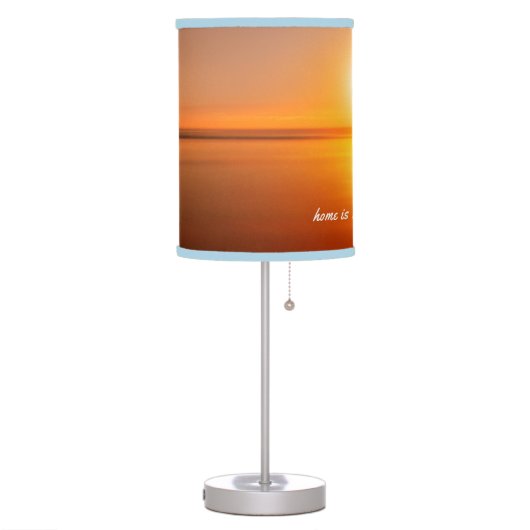 Home is where the heart is sunset table lamp (Left)