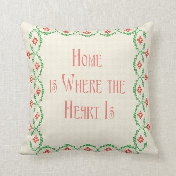 Home Is Where The Heart Is Throw Pillow by StarStock at Zazzle