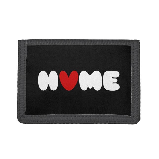 Home Is Where The Heart Is Trifold Wallet (Front)