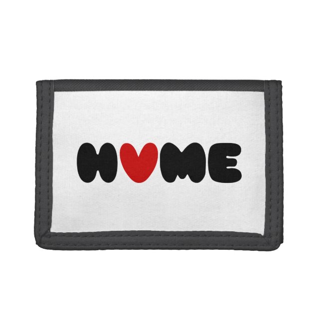 Home Is Where The Heart Is Trifold Wallet (Front)