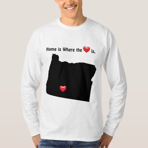 Home is Where the Heart OREGON T_Shirt