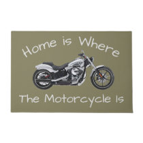 Home is Where the Motorcycle Is Door Welcome Mat Home is Where the Motorcycle Is Door Welcome Mat