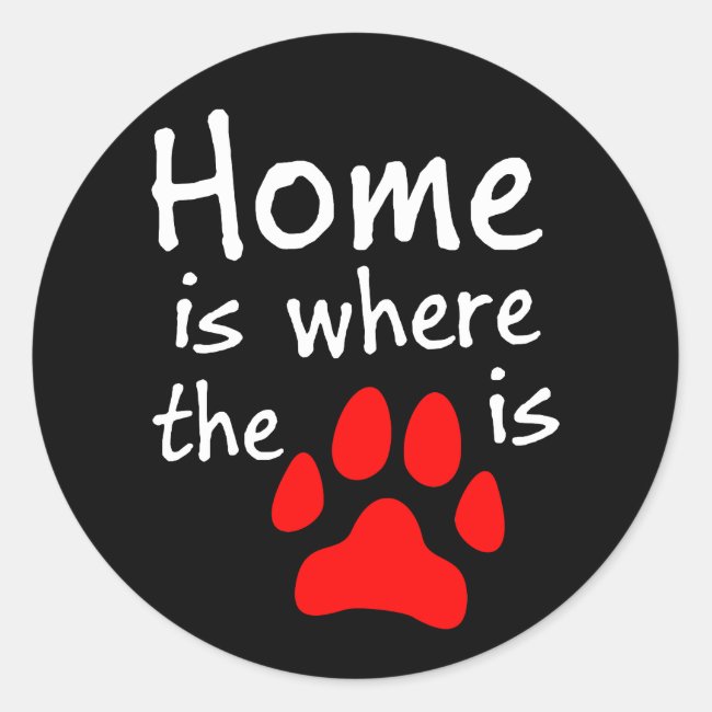 Home is where the paw print is