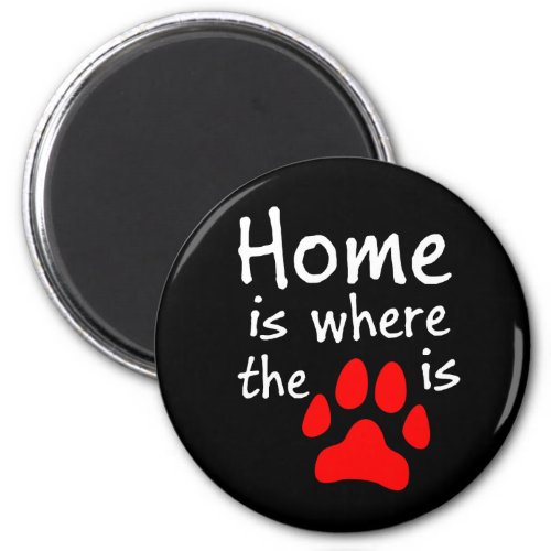 Home is where the paw print is Magnet