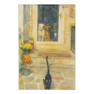 Home Is Where The Paws Are Faux Canvas Print