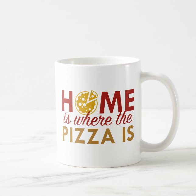 Home Is Where The Pizza Is Coffee Mug (Right)