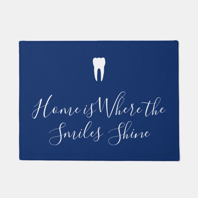 Home is Where the Smiles Shine Floormat Doormat (Front)