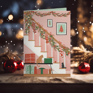 Home is where the stockings are holiday card