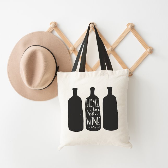 Home Is Where the Wine Is Tote Bag (Creator Uploaded)