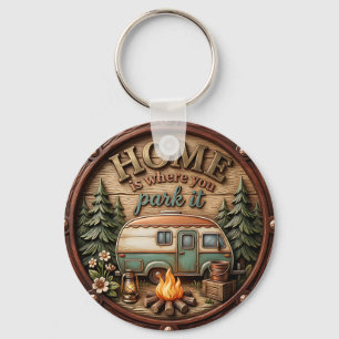 Home is Where You Park It Keychain
