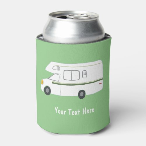 HOME IS WHERE YOU PARK IT vintage RV camper CUSTOM Can Cooler