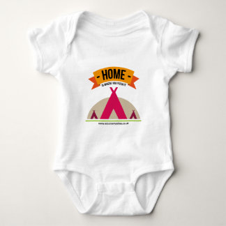 Home is where you pitch it... baby bodysuit