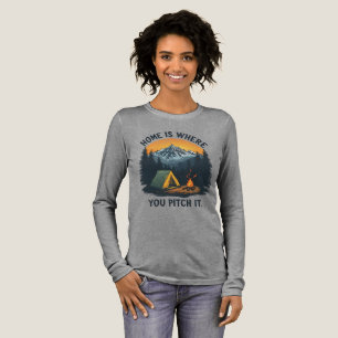 Home Is Where You Pitch It – Camping & Outdoor Tri-Blend Shirt