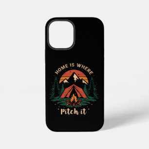 home is where you pitch it shirt, camping t-shirt iPhone 12 mini case