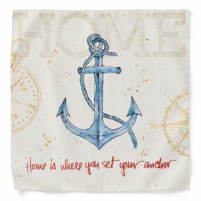Home is Where You Set Your Anchor Bandana (Front)