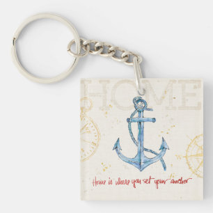 Home is Where You Set Your Anchor Keychain