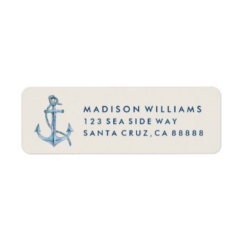 Home Is Where You Set Your Anchor Label by wildapple at Zazzle