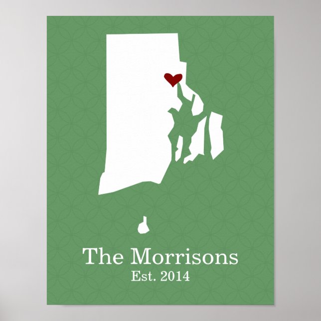 Home is Where Your Heart Is - Rhode Island Poster (Front)