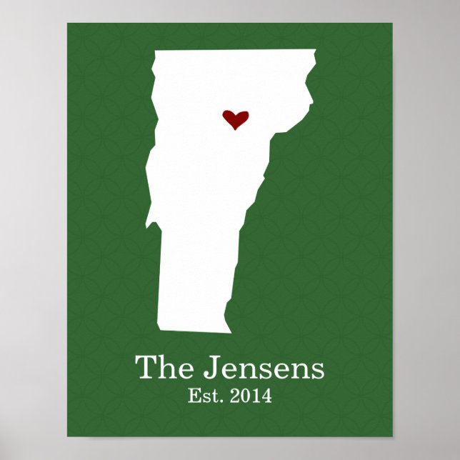 Home is Where Your Heart Is - Vermont Poster (Front)