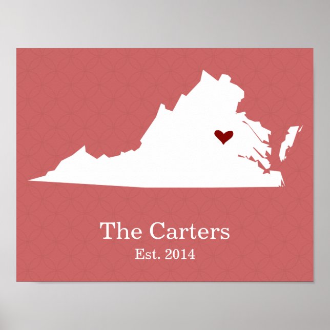 Home is Where Your Heart Is - Virginia Poster (Front)