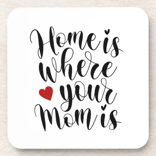 Home is Where Your Mom is Mothers Day  Coaster