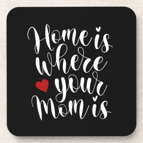 Home is Where Your Mom is Mothers Day  Coaster