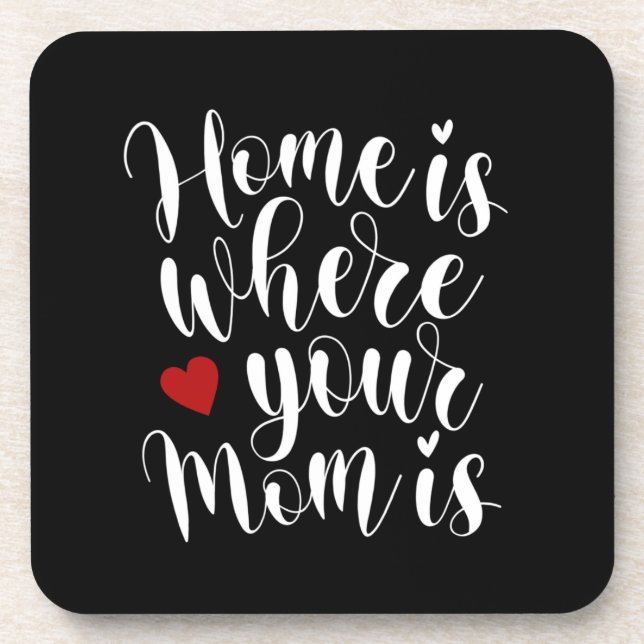 Home is Where Your Mom is Mother's Day | Coaster (Front)