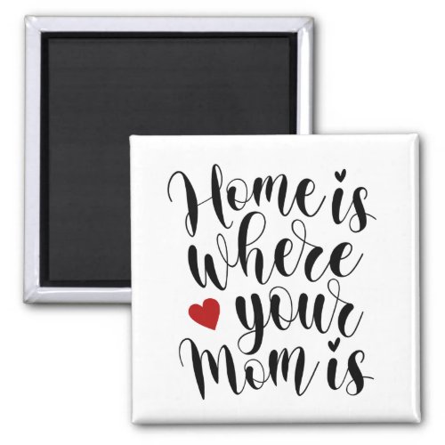 Home is Where Your Mom is Mothers Day  Magnet