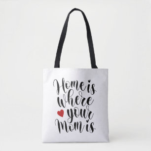 Home is Where Your Mom is Mother's Day Tote Bag