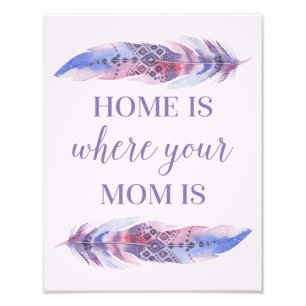 Home Is Where Your Mom Is Photo Print