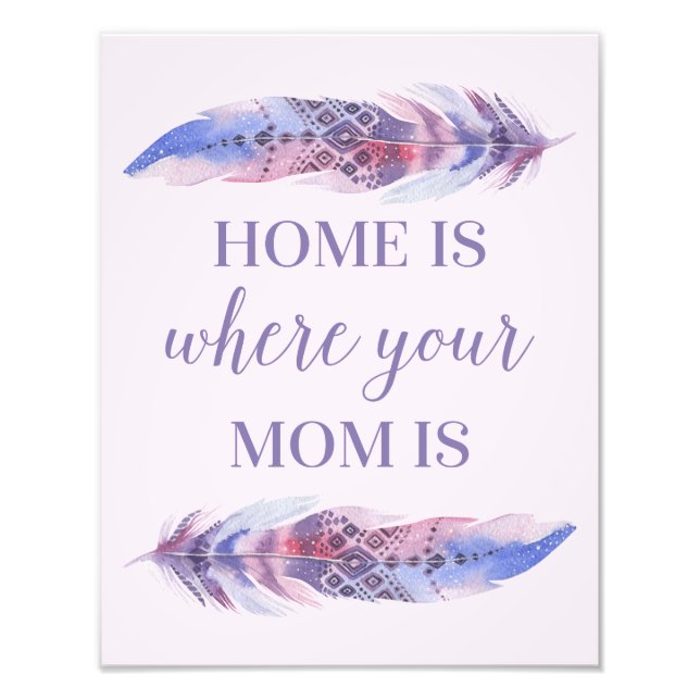 Home Is Where Your Mom Is | Photo Print (Front)