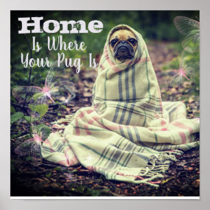 Home Is Where Your Pug Is Poster