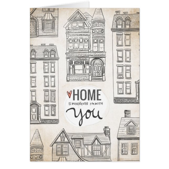 Home Is Wherever I'm With You Cards (Front)