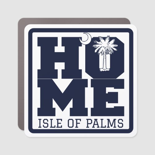 HOME Isle of Palms South Carolina Flag Souvenirs Car Magnet